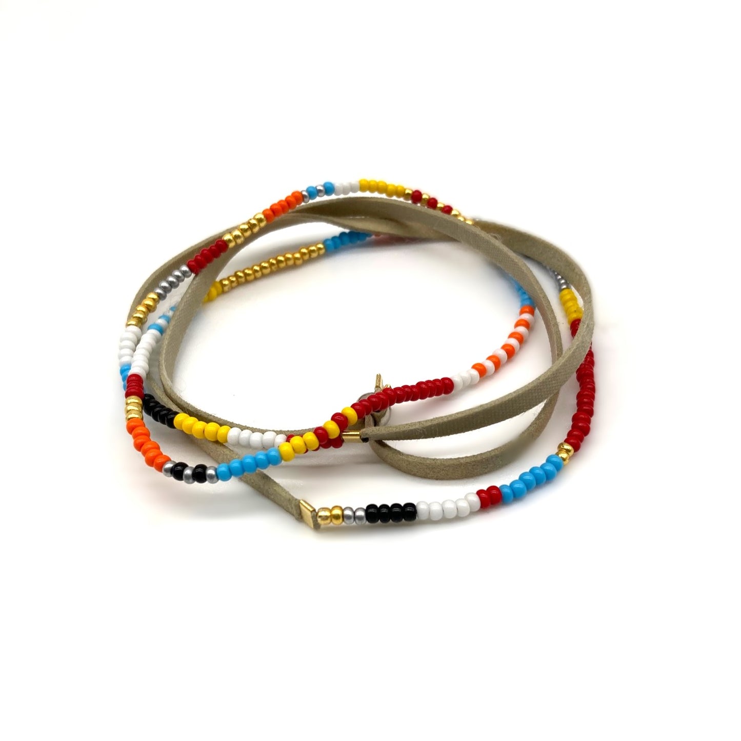 1 Strand Necklace / Wrap Bracelet - PARAKEET