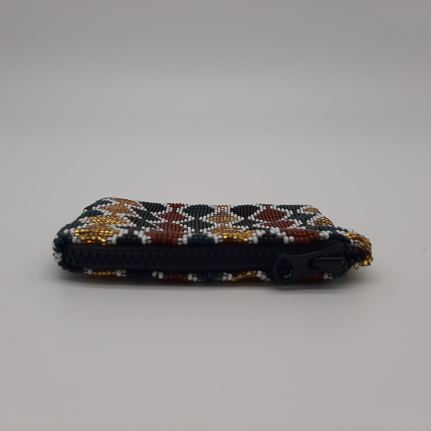 Multi waves Glass Bead Square Coin Purse