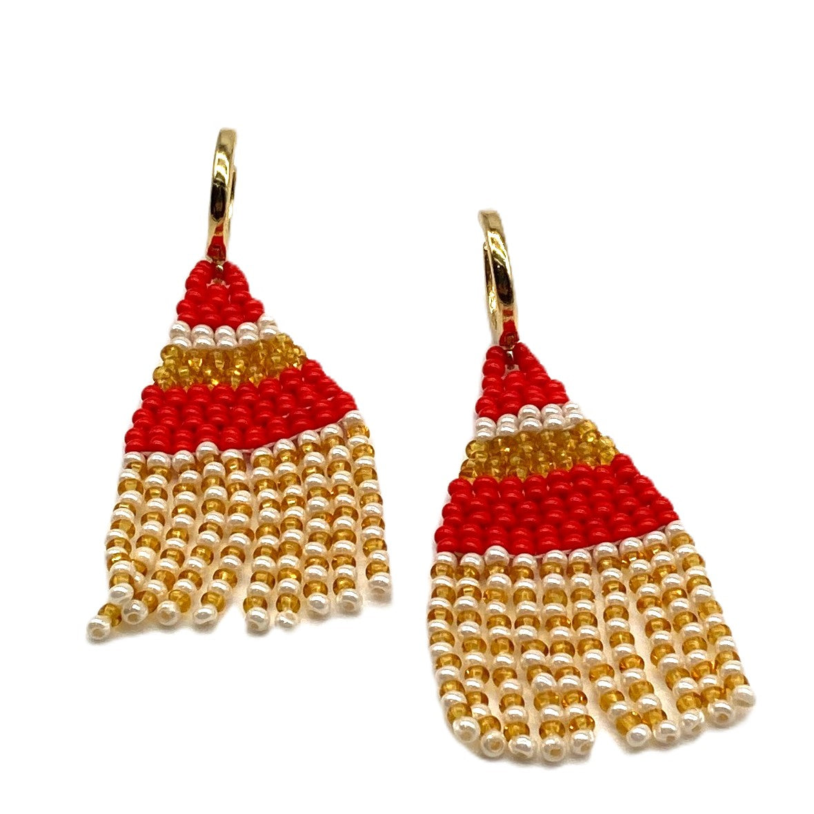 Triangle Earrings - Cardinal