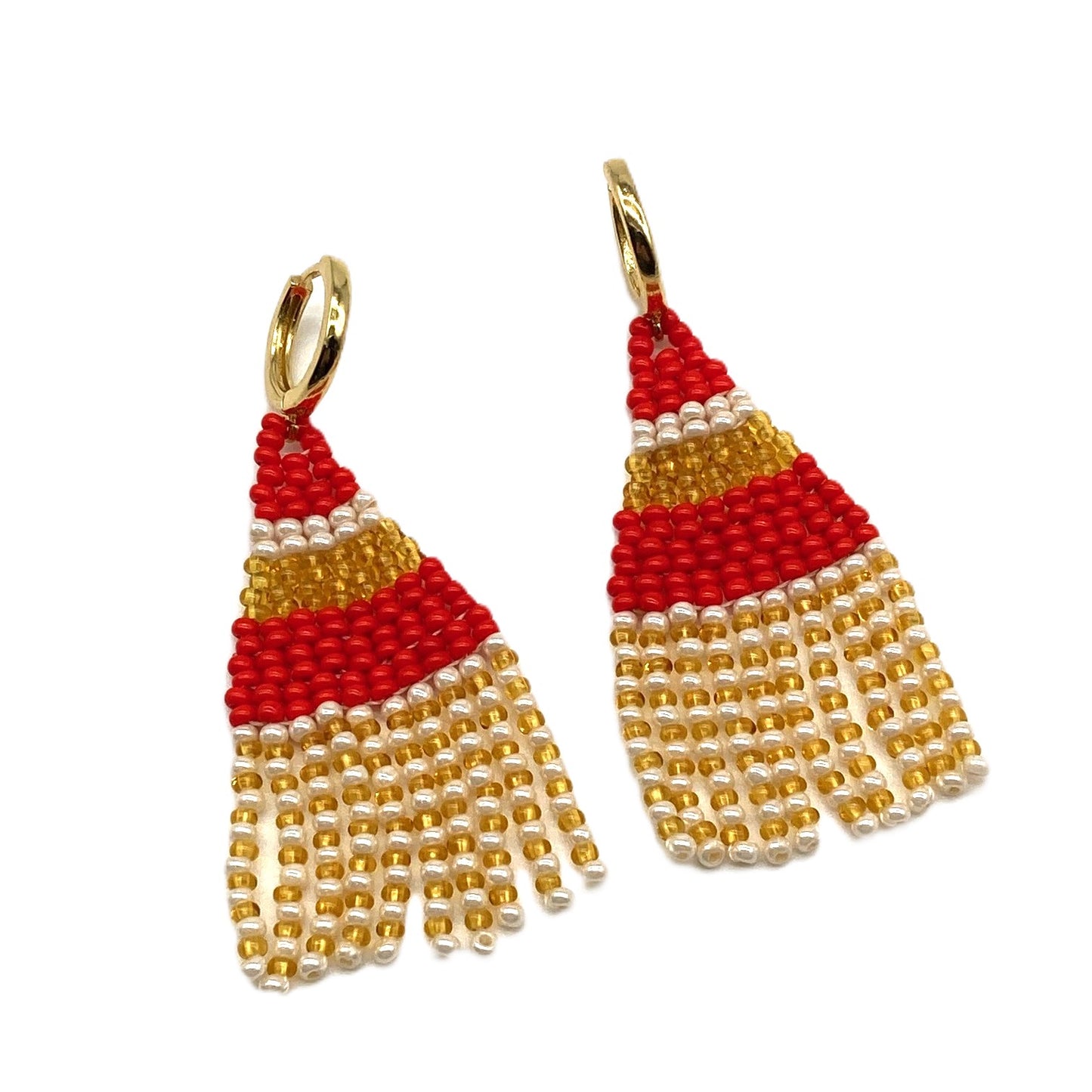 Triangle Earrings - Cardinal