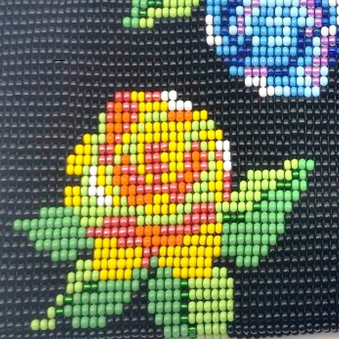 Glass Bead Eyeglass Case - FLOWERS