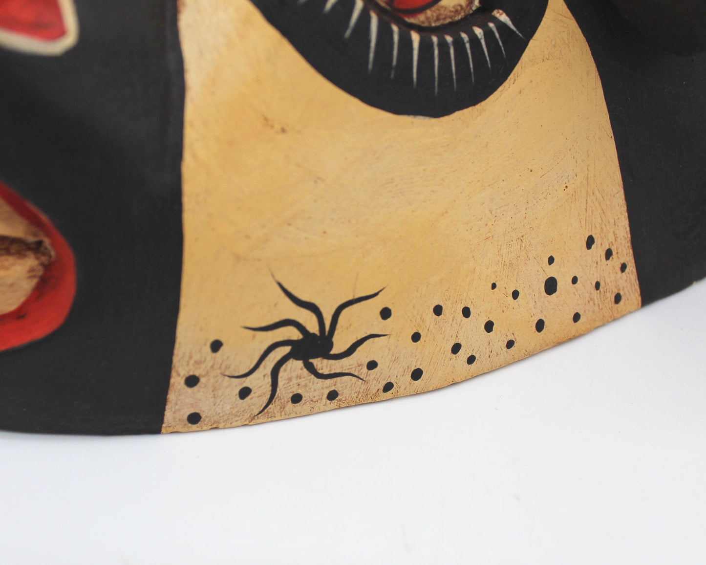 Handcarved Wooden Bull Mask