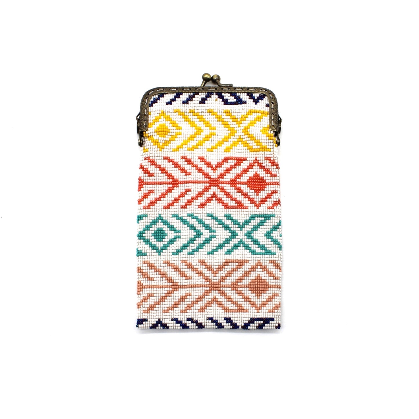 Glass Bead Cell Phone Crossbody Bag - X MULTI