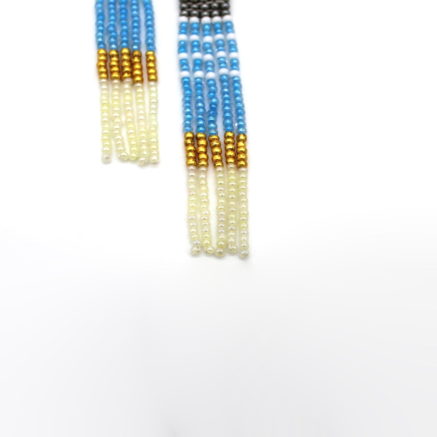 Color Block Earrings -  BLUE JAY