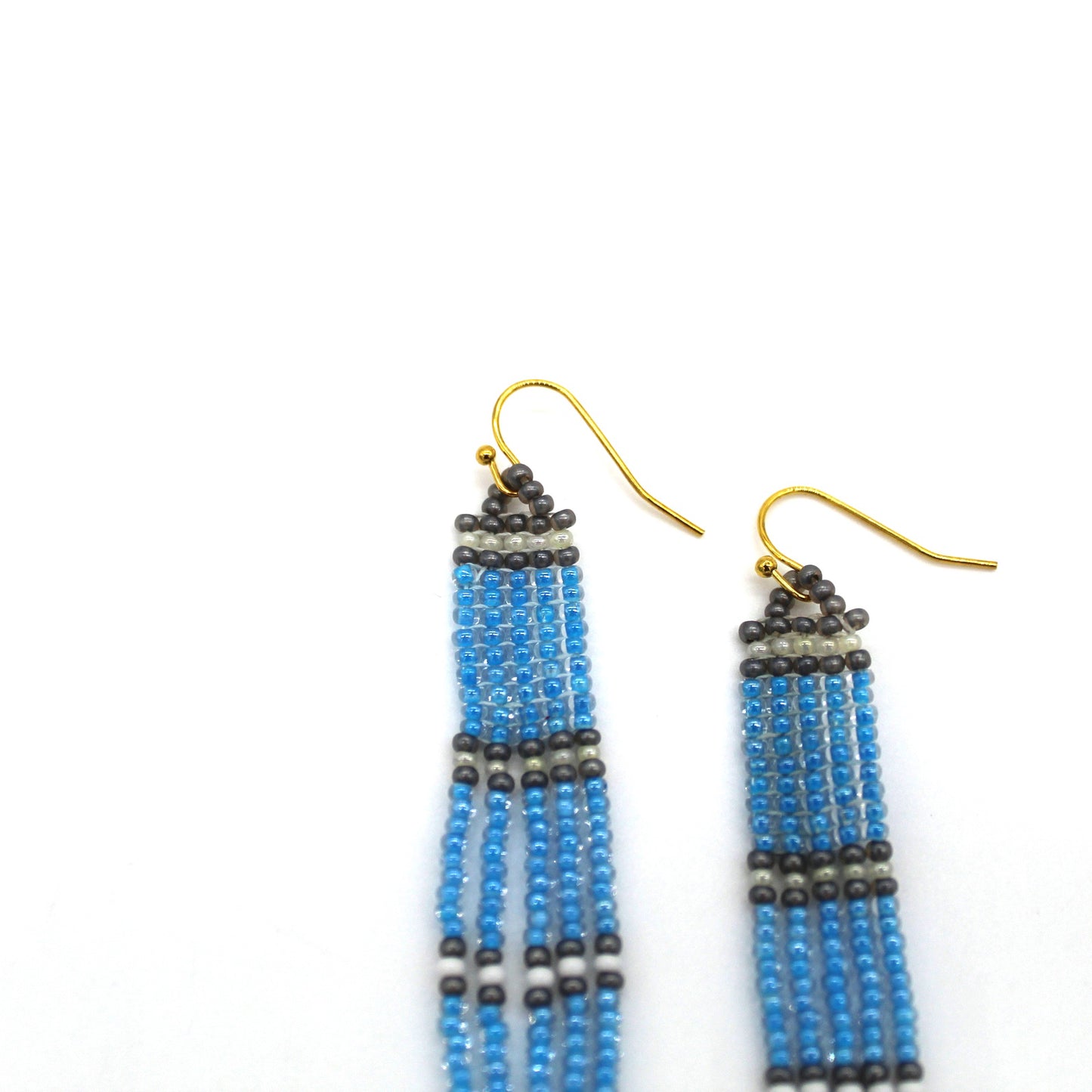 Parallel Line Earrings - BLUE JAY