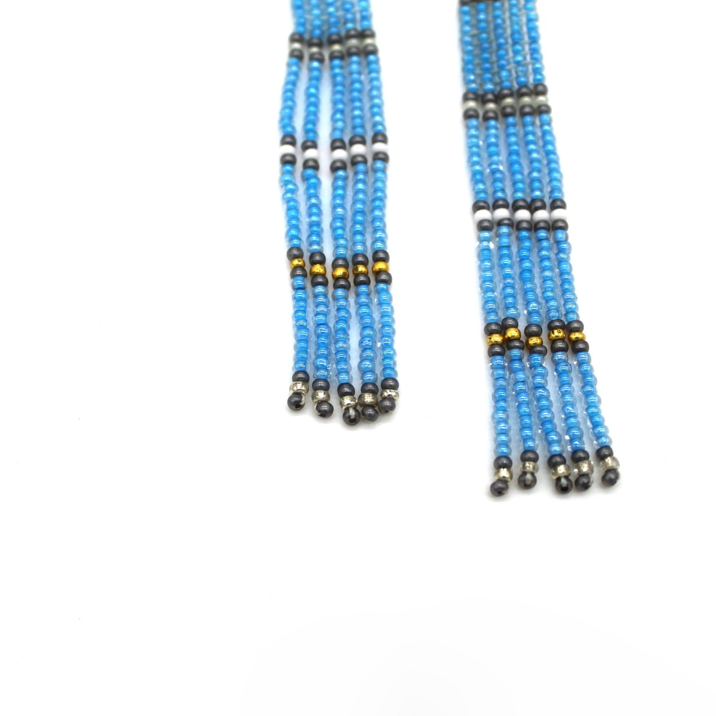 Parallel Line Earrings - BLUE JAY