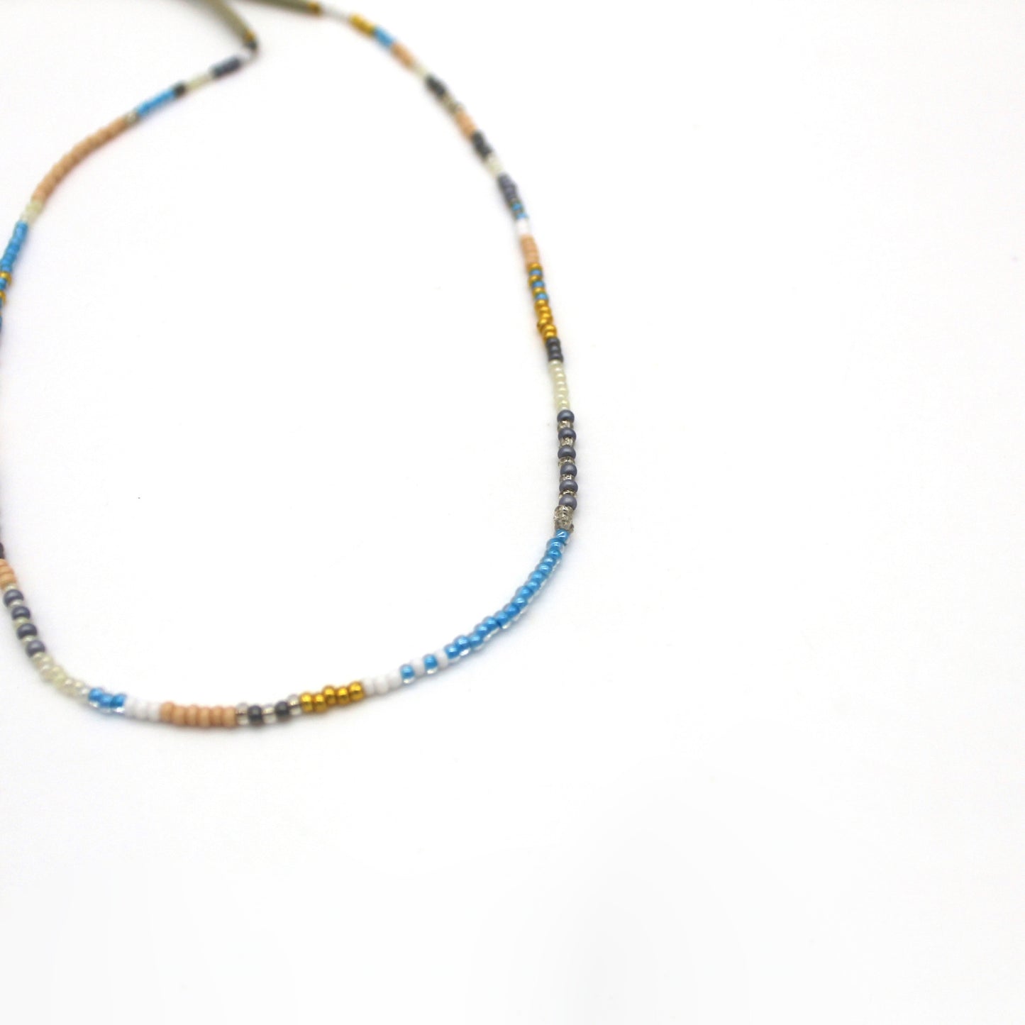 1 Strand Necklace / Wrap Bracelet -BLUE JAY