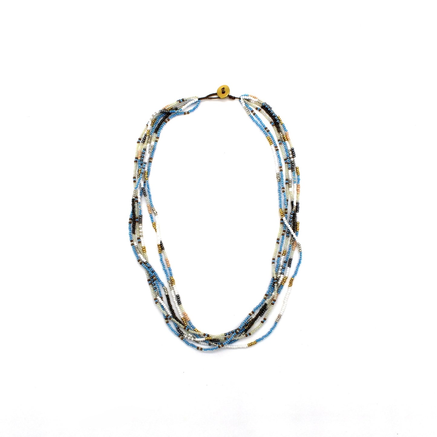 6 Strand Necklace - BLUE JAY