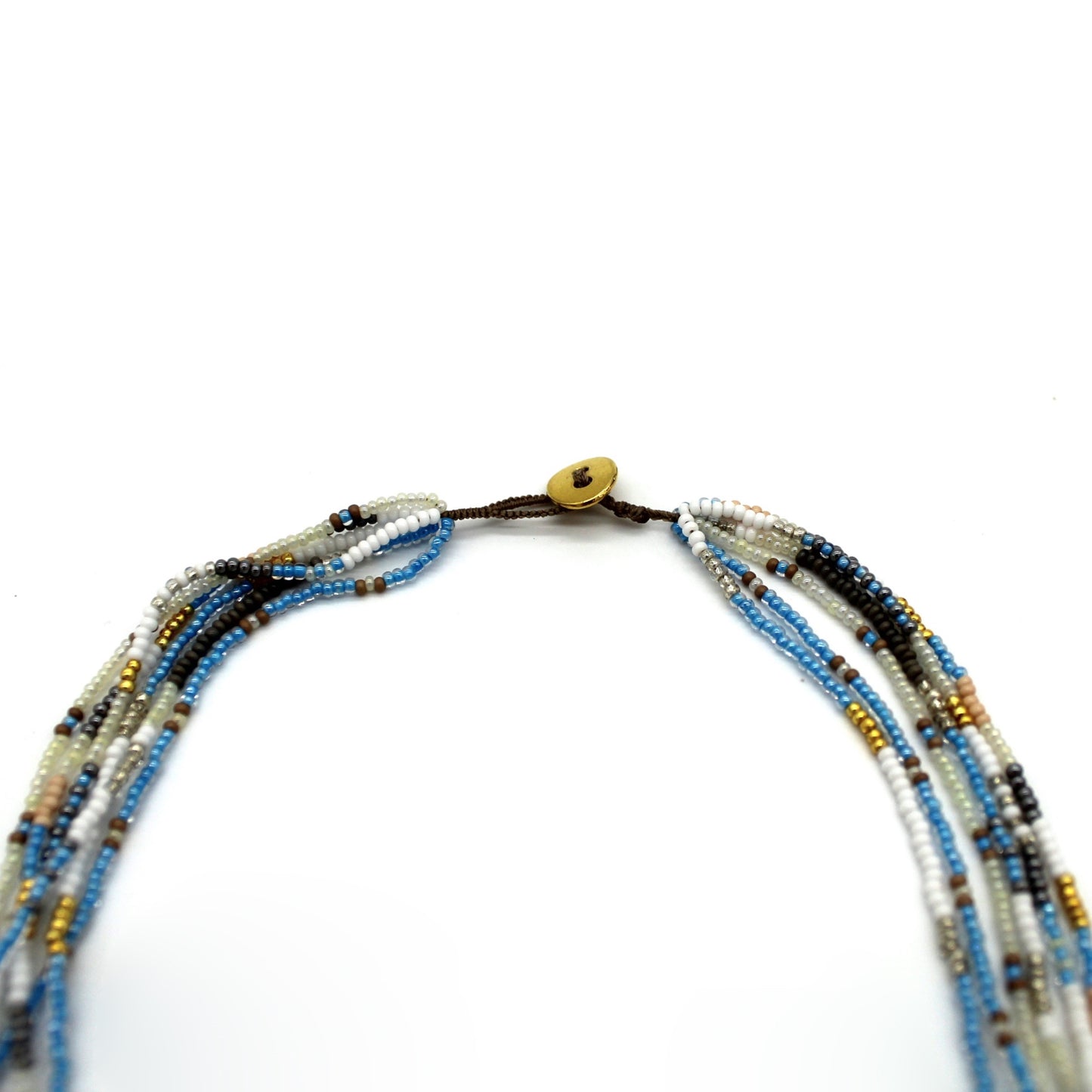 6 Strand Necklace - BLUE JAY