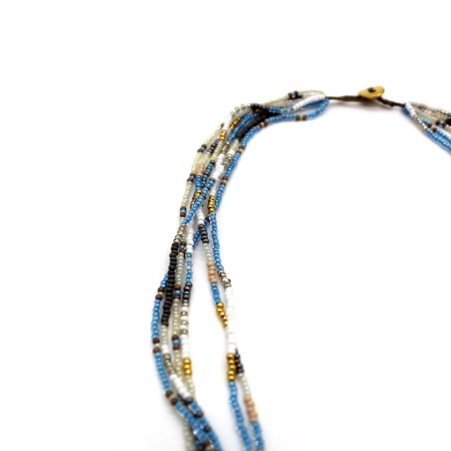 6 Strand Necklace - BLUE JAY