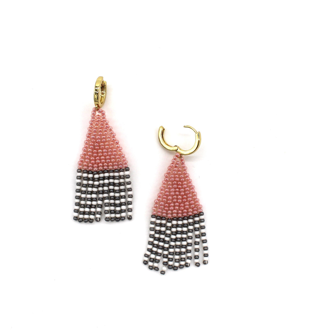 Triangle Earrings - FLAMINGO