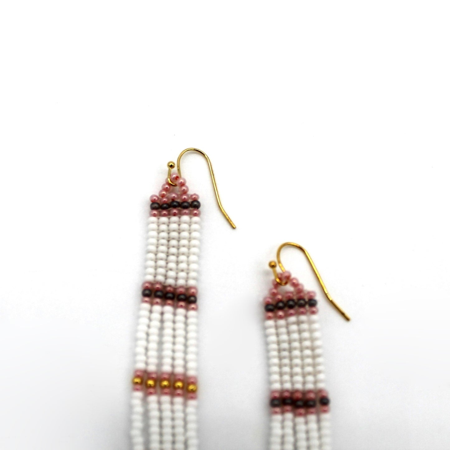 Parallel Line Earrings - FLAMINGO