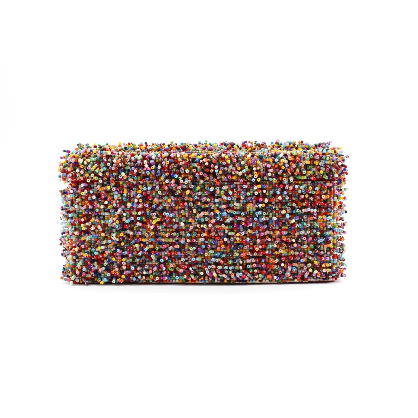 Handcrafted Box lined with Beads - Multicolor