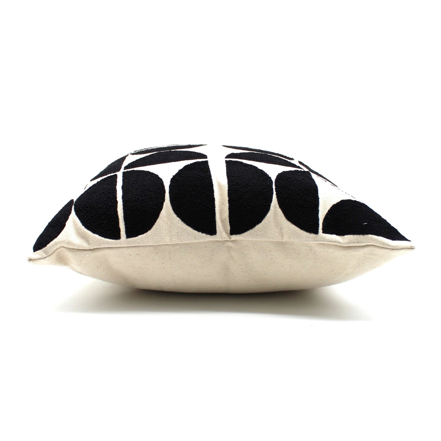 Punch needle Pillow cover - HOURGLASS BLACK