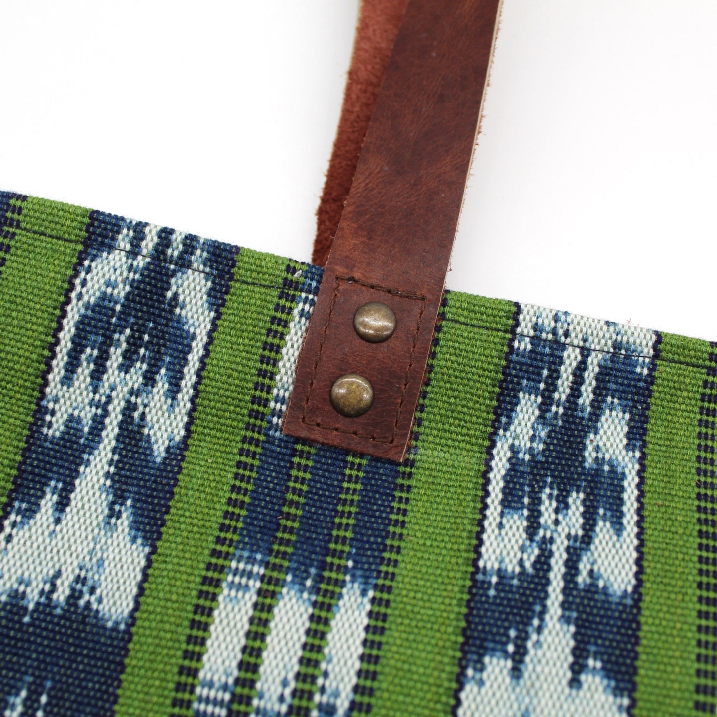 Tote GREEN & BLUE IKAT