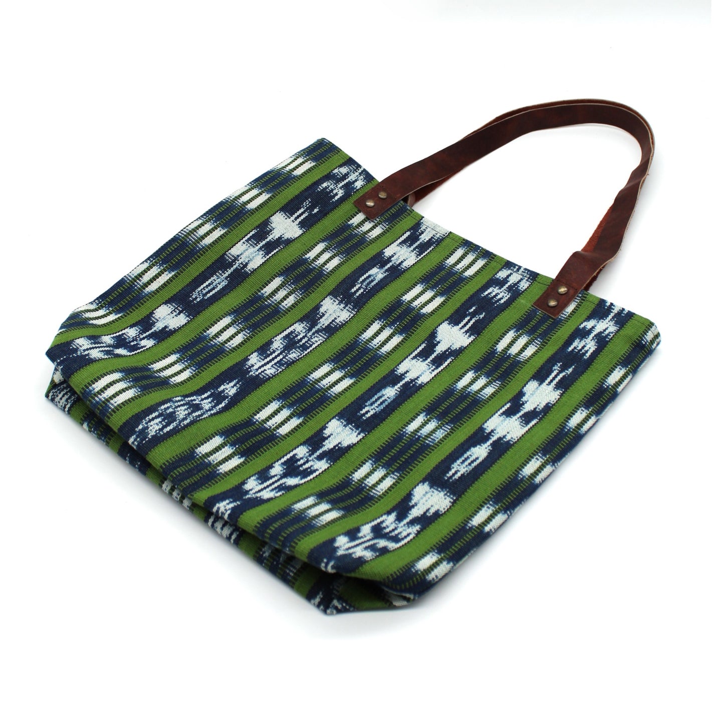 Tote GREEN & BLUE IKAT