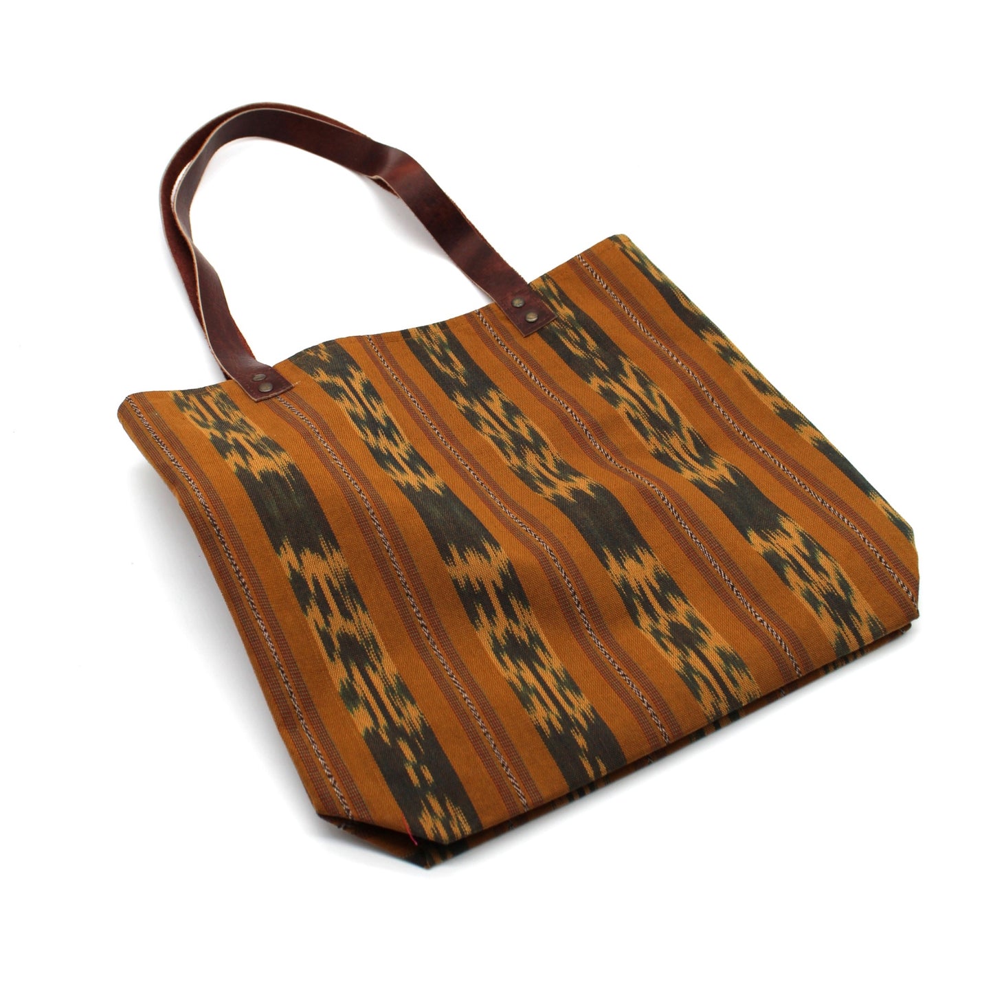 Tote BROWN & BLUE IKAT