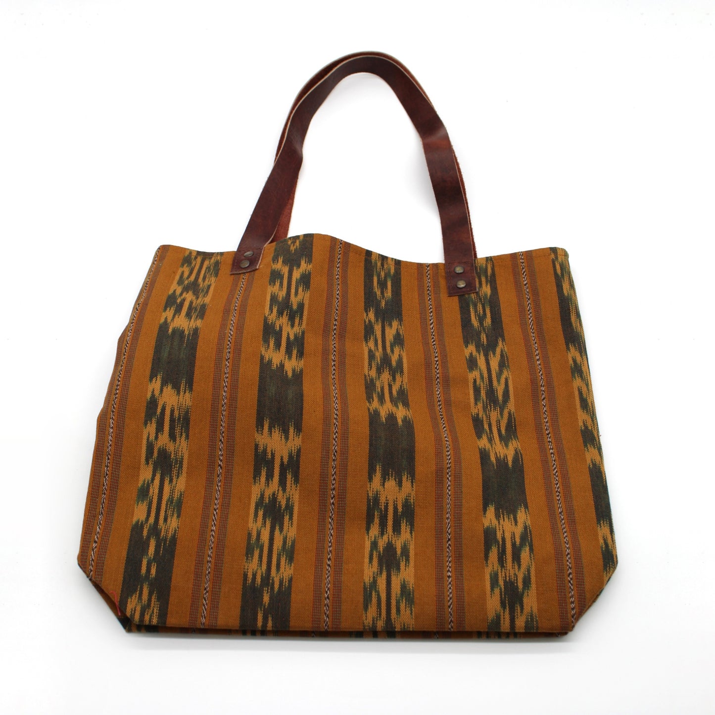 Tote BROWN & BLUE IKAT