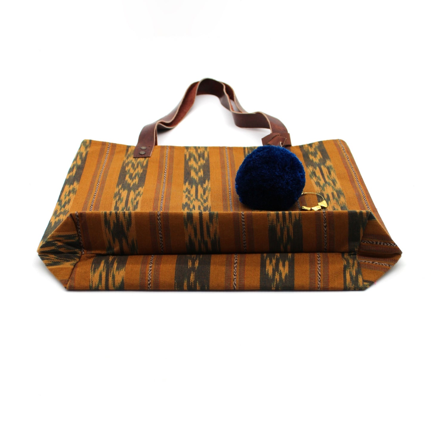 Tote BROWN & BLUE IKAT