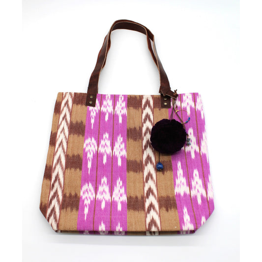 Tote VIOLET & BROWN IKAT