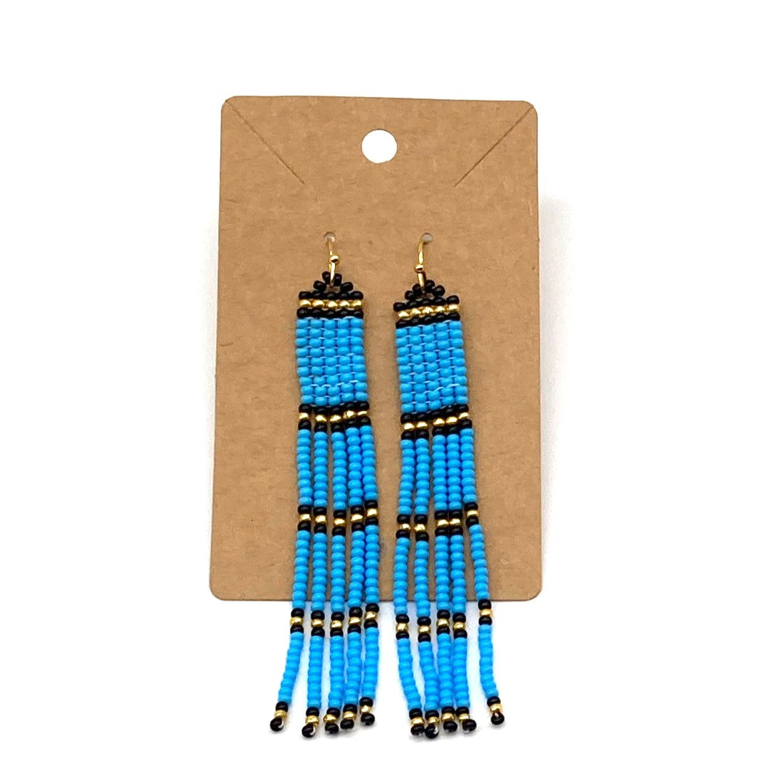 Parallel Line Earrings - Parakeet