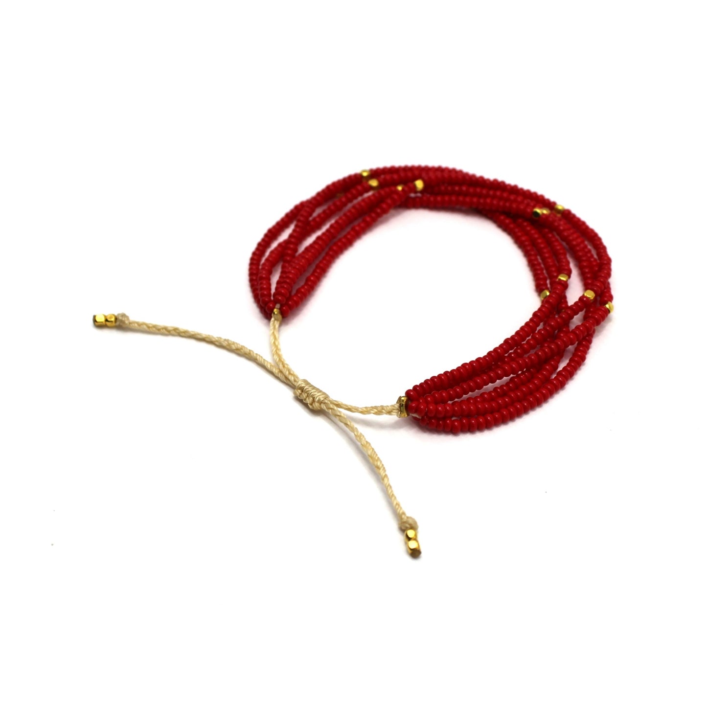 6 Stand Bracelet - Cardinal