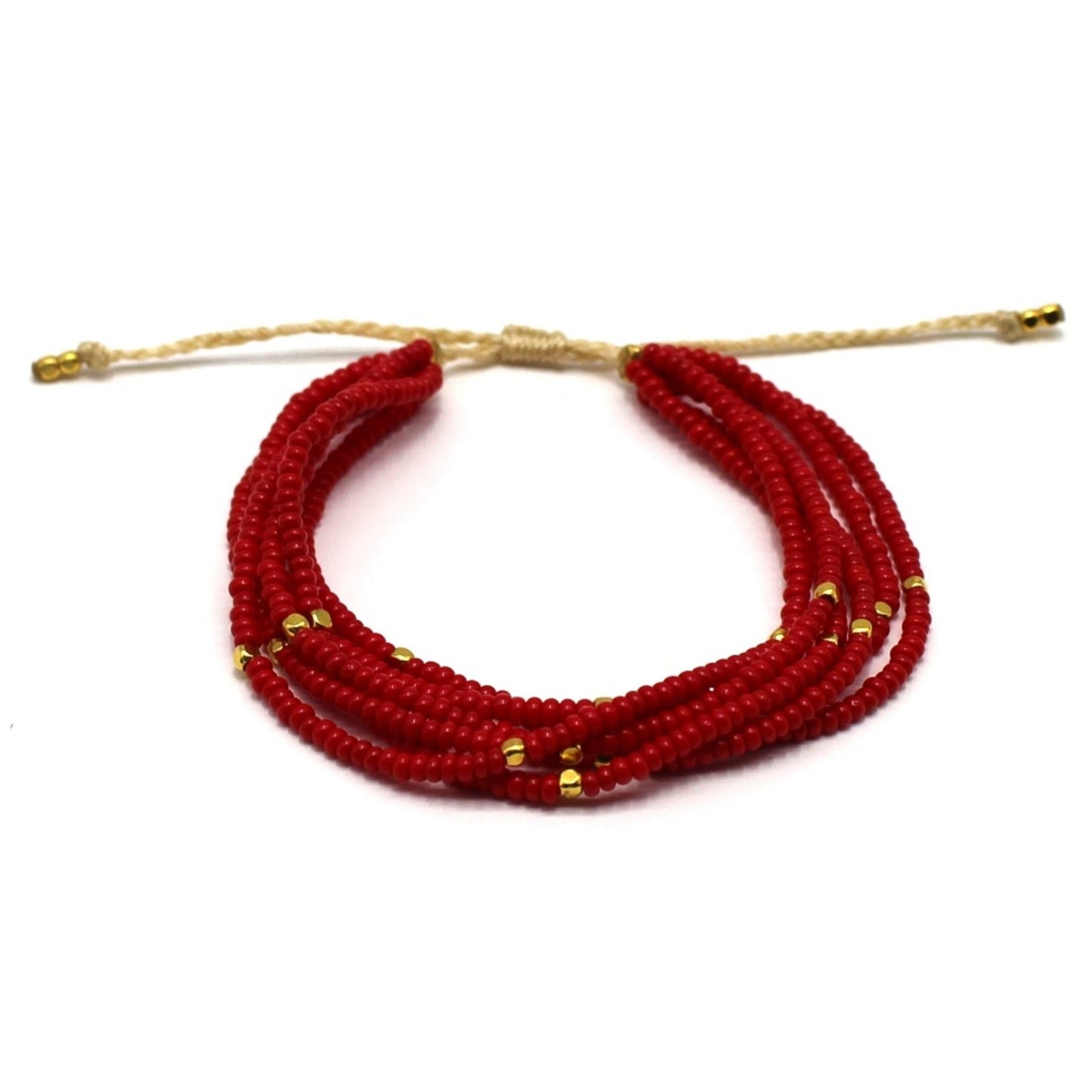 6 Stand Bracelet - Cardinal