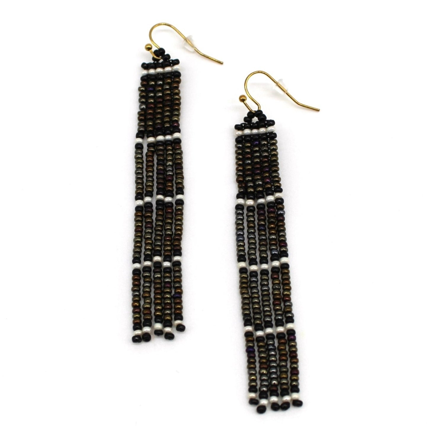 Parallel Line Earrings - Quetzal