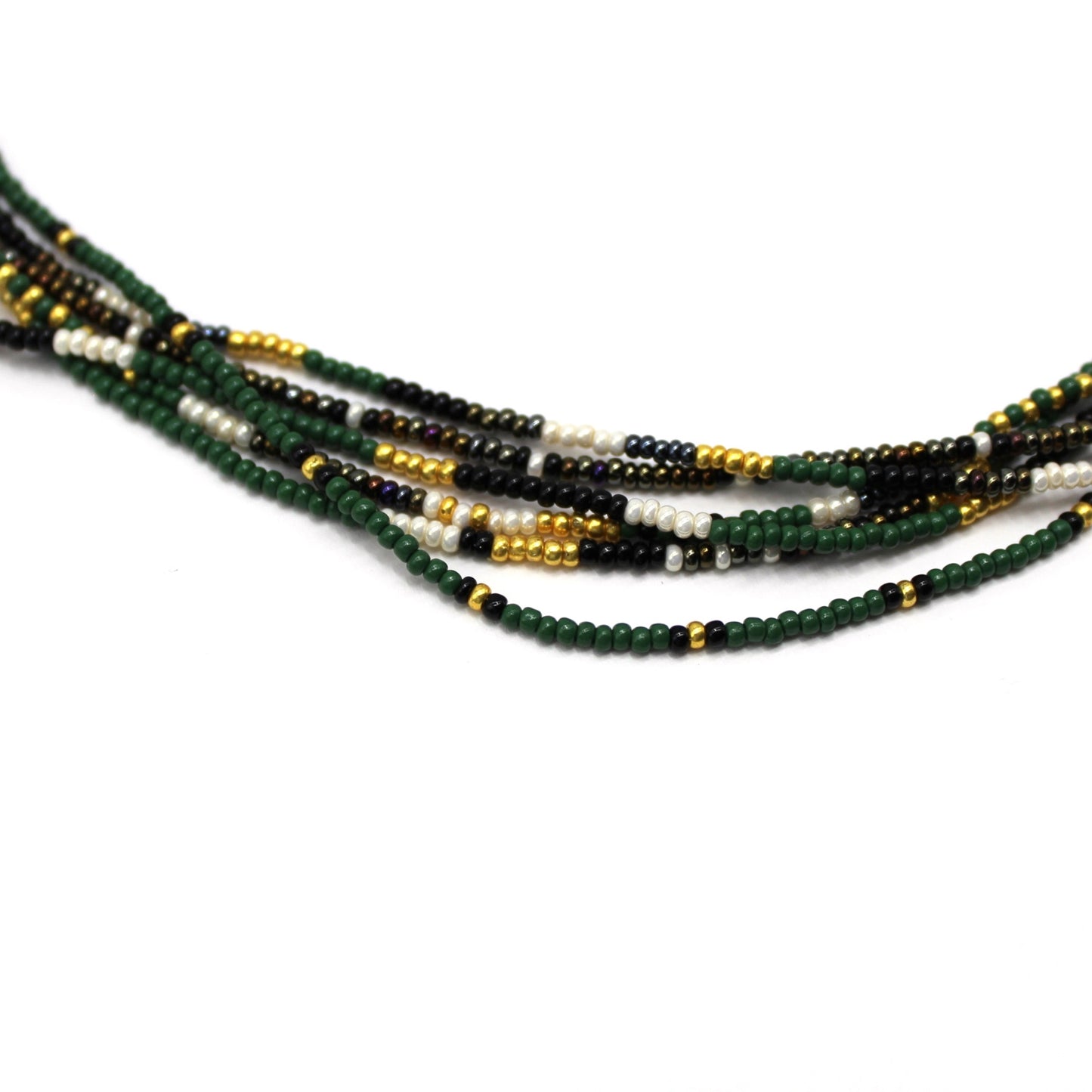 6 Strand Necklace - Quetzal