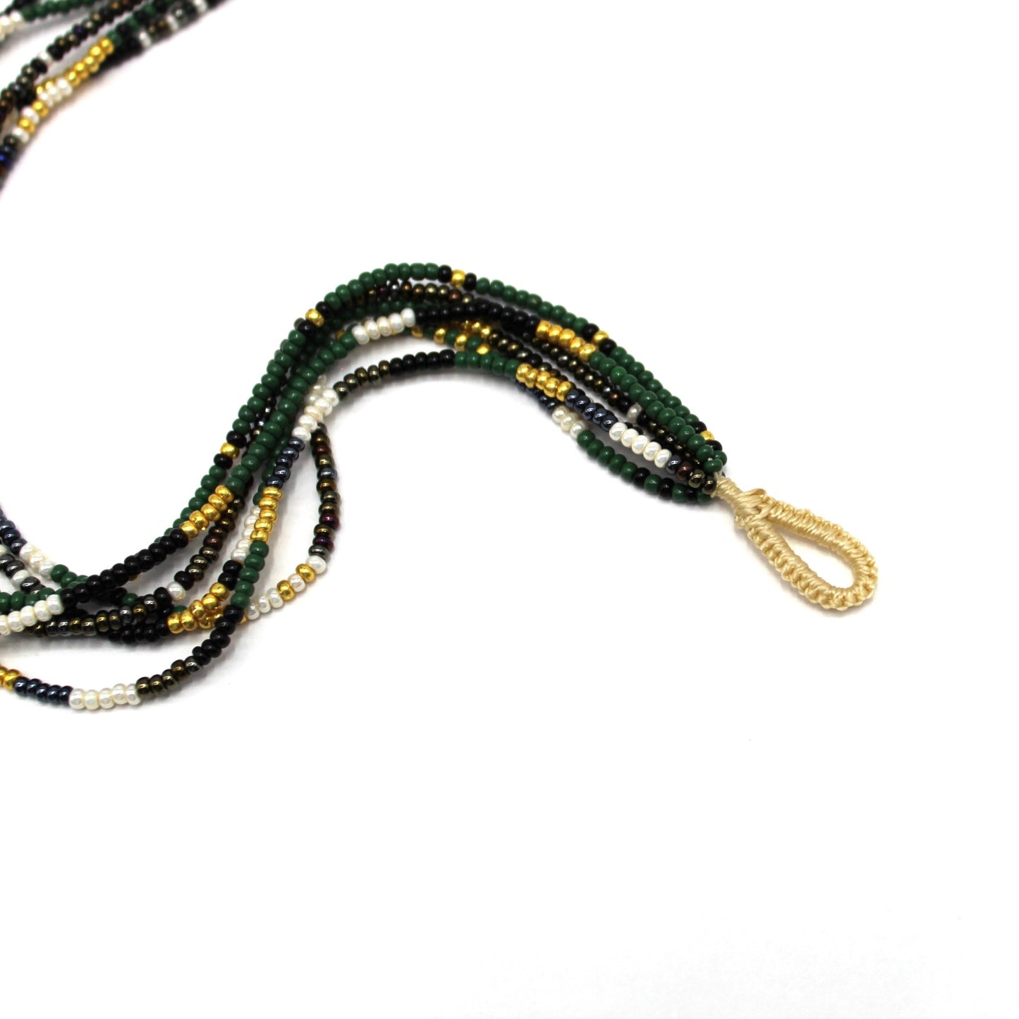 6 Strand Necklace - Quetzal