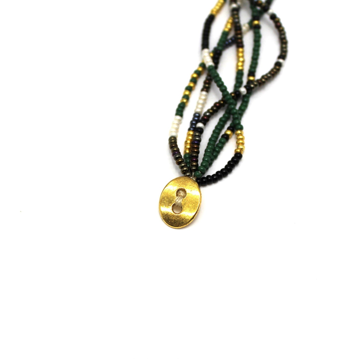 6 Strand Necklace - Quetzal