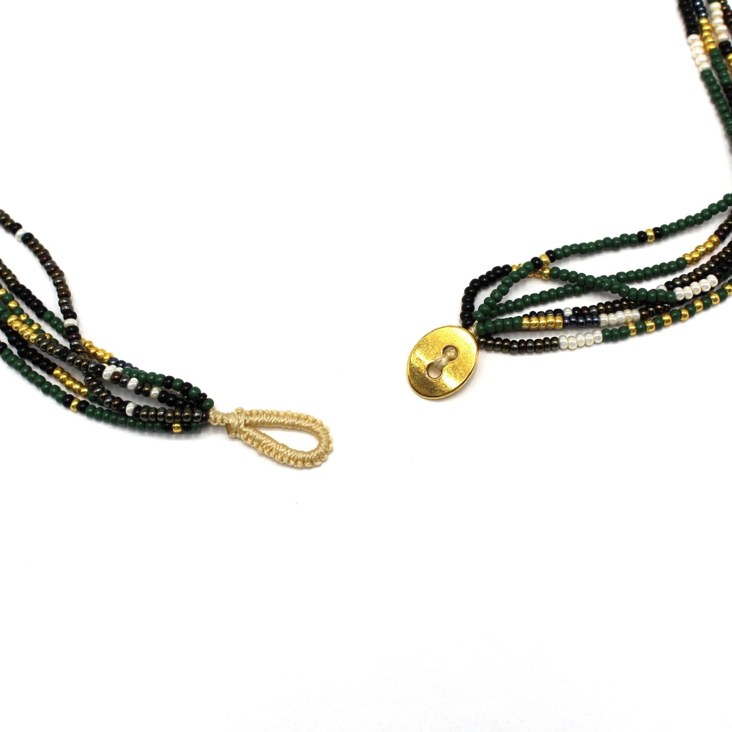 6 Strand Necklace - Quetzal