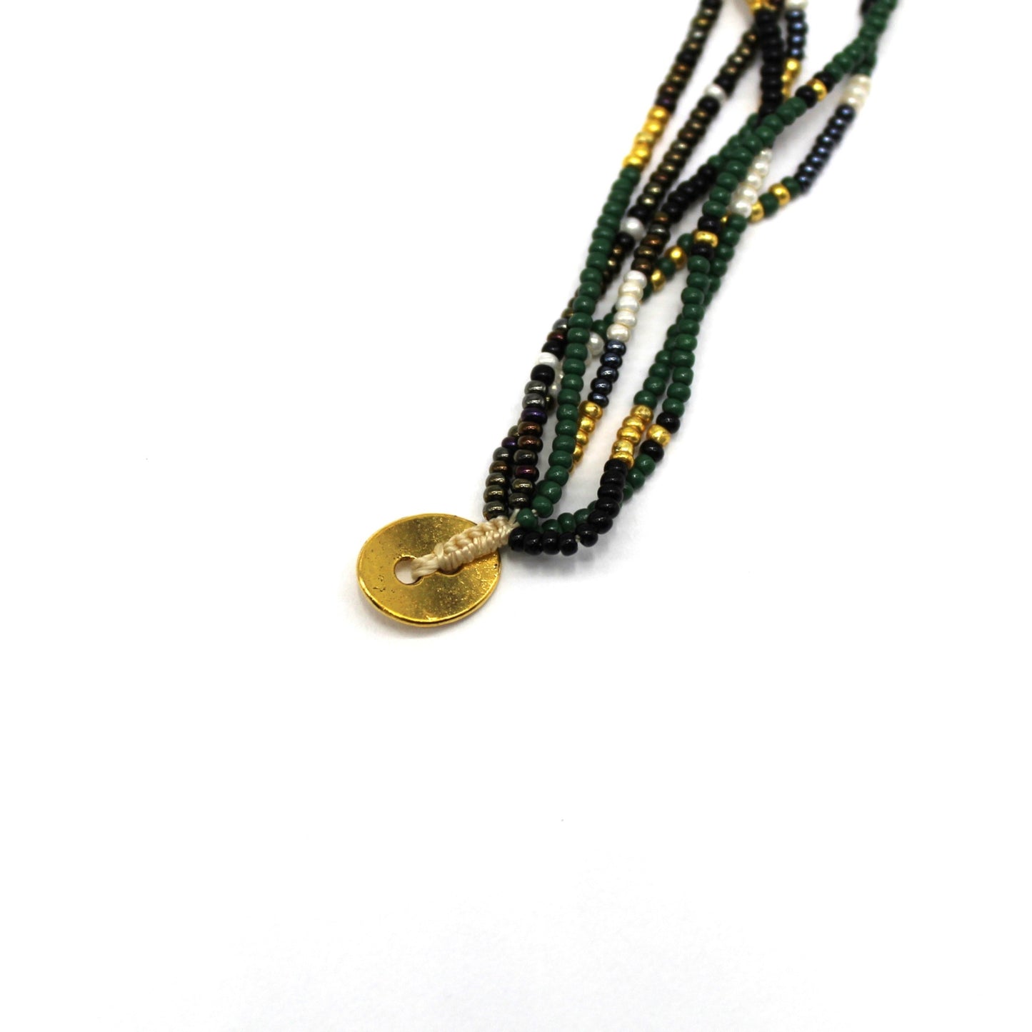 6 Strand Necklace - Quetzal