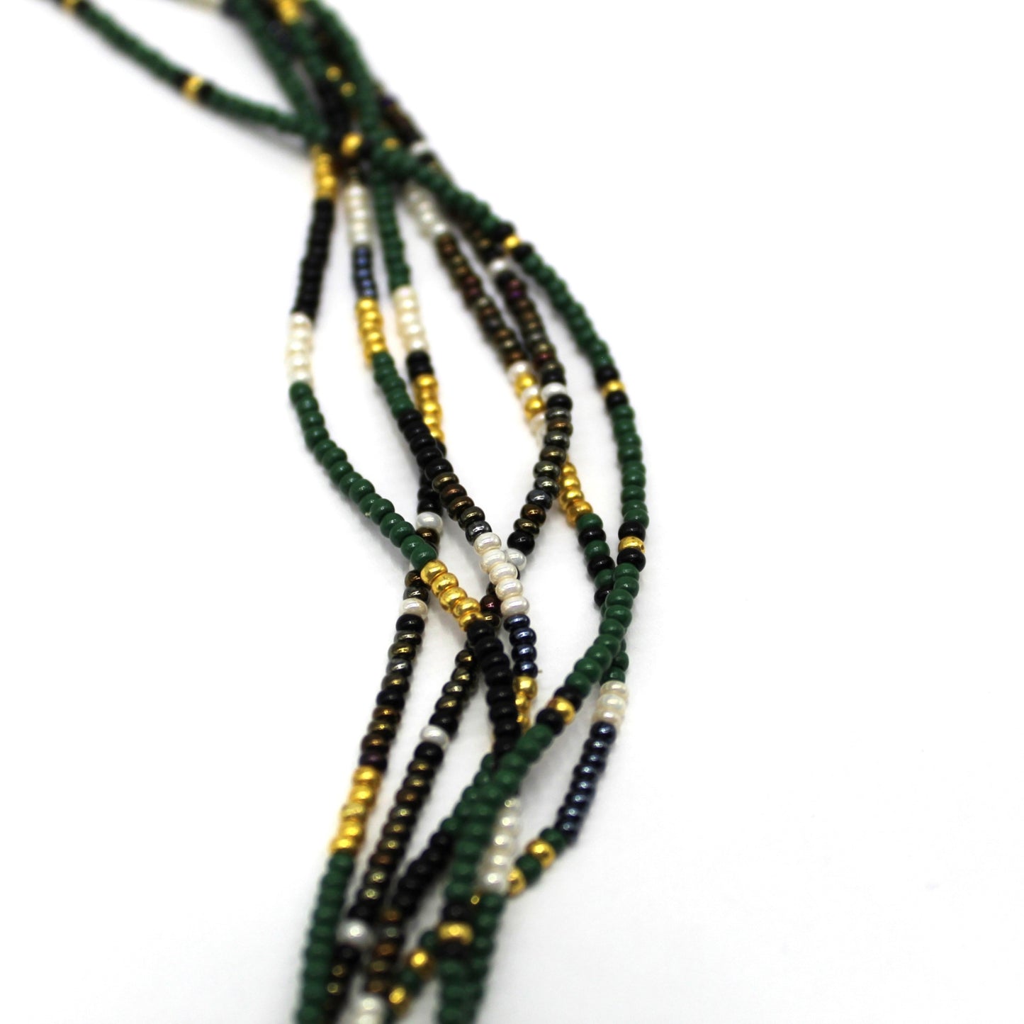 6 Strand Necklace - Quetzal