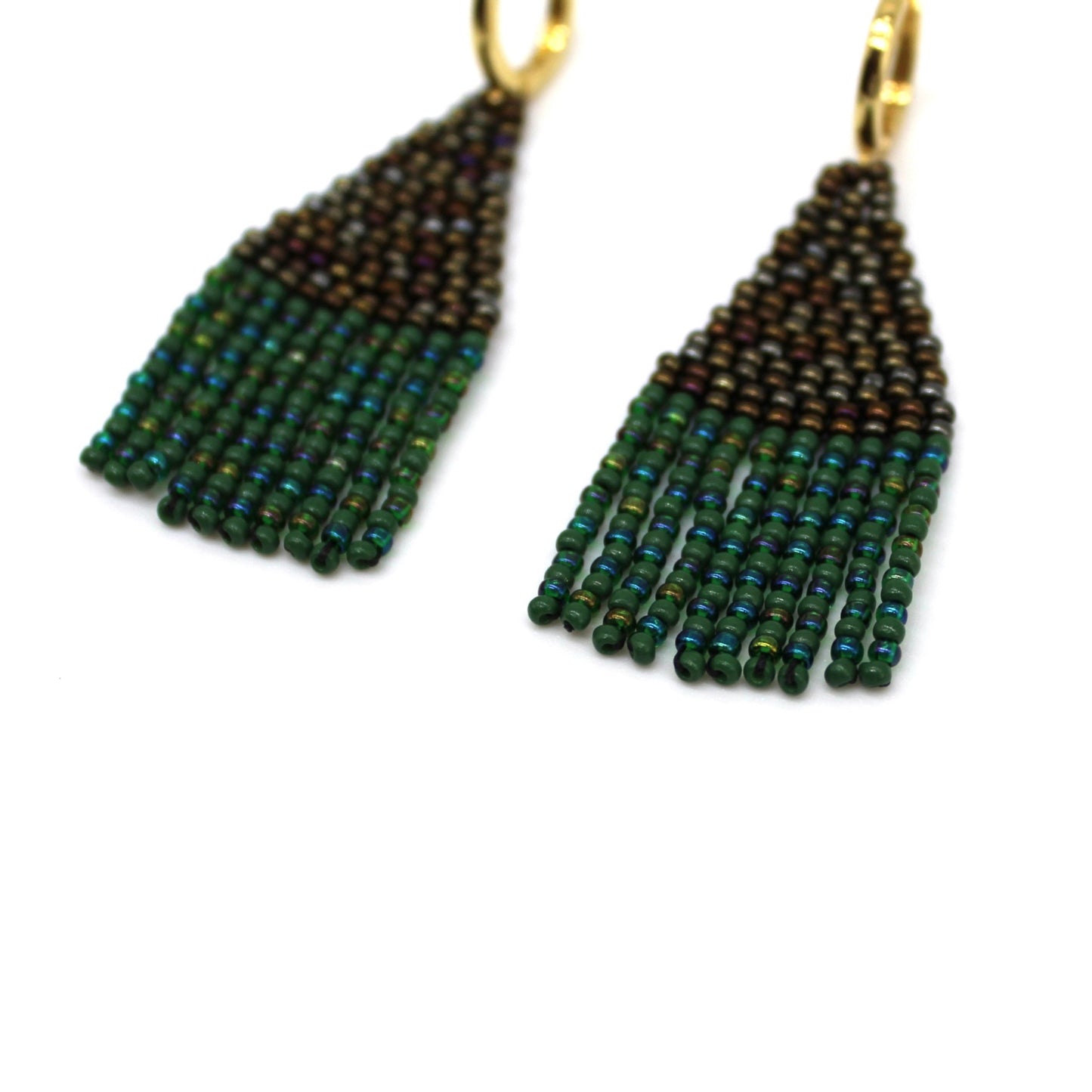 Triangle Earrings - Quetzal