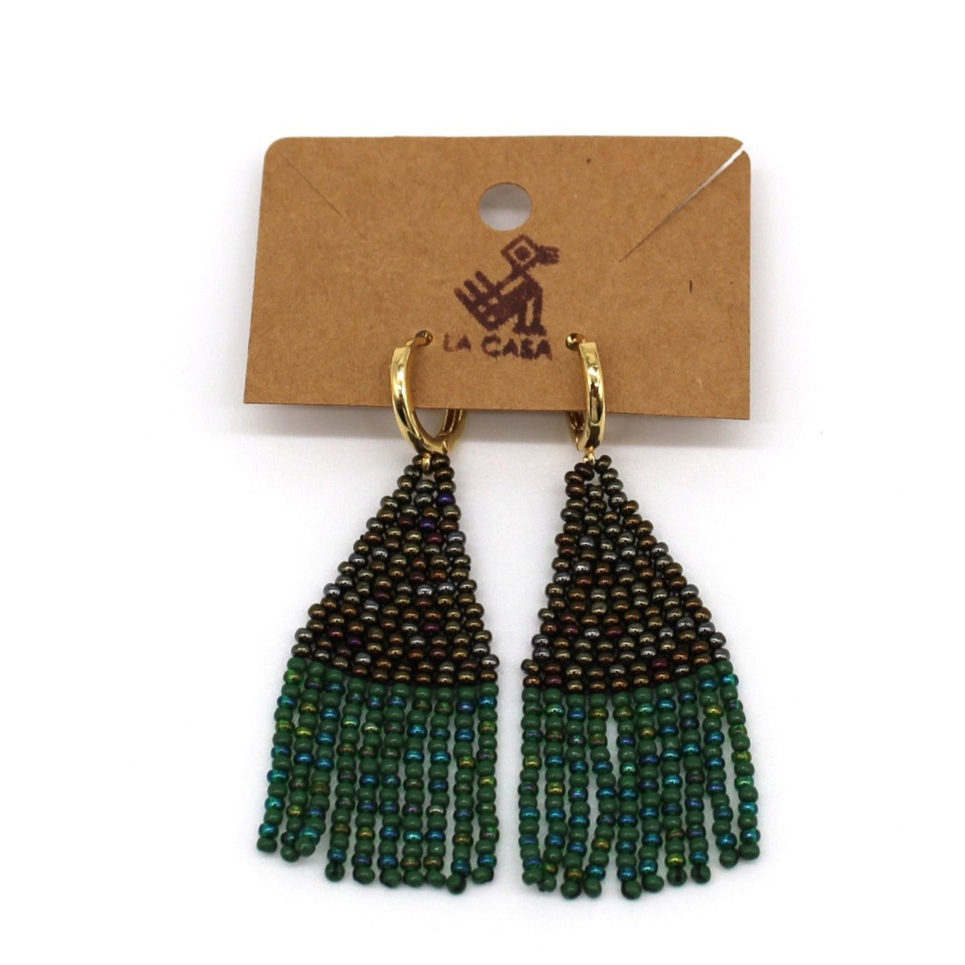 Triangle Earrings - Quetzal