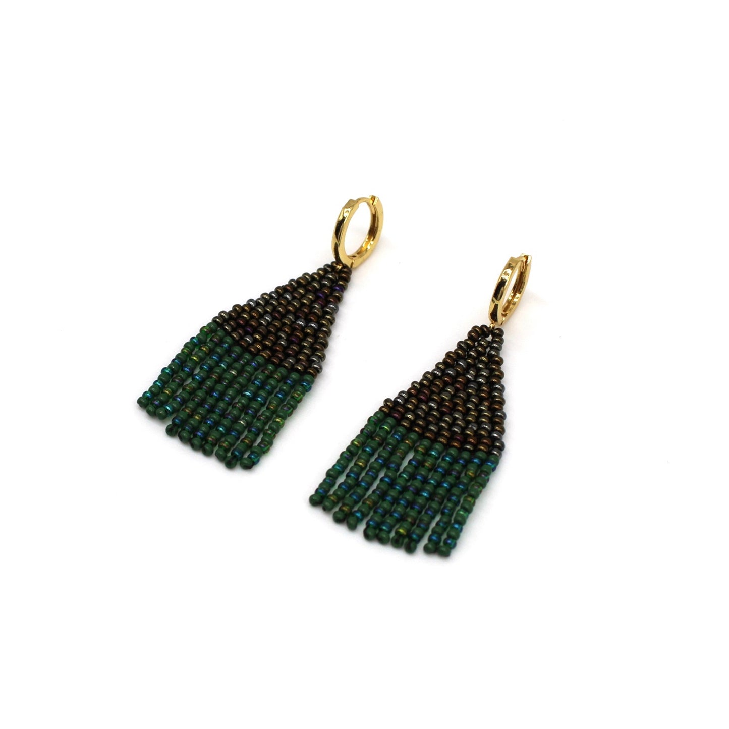 Triangle Earrings - Quetzal