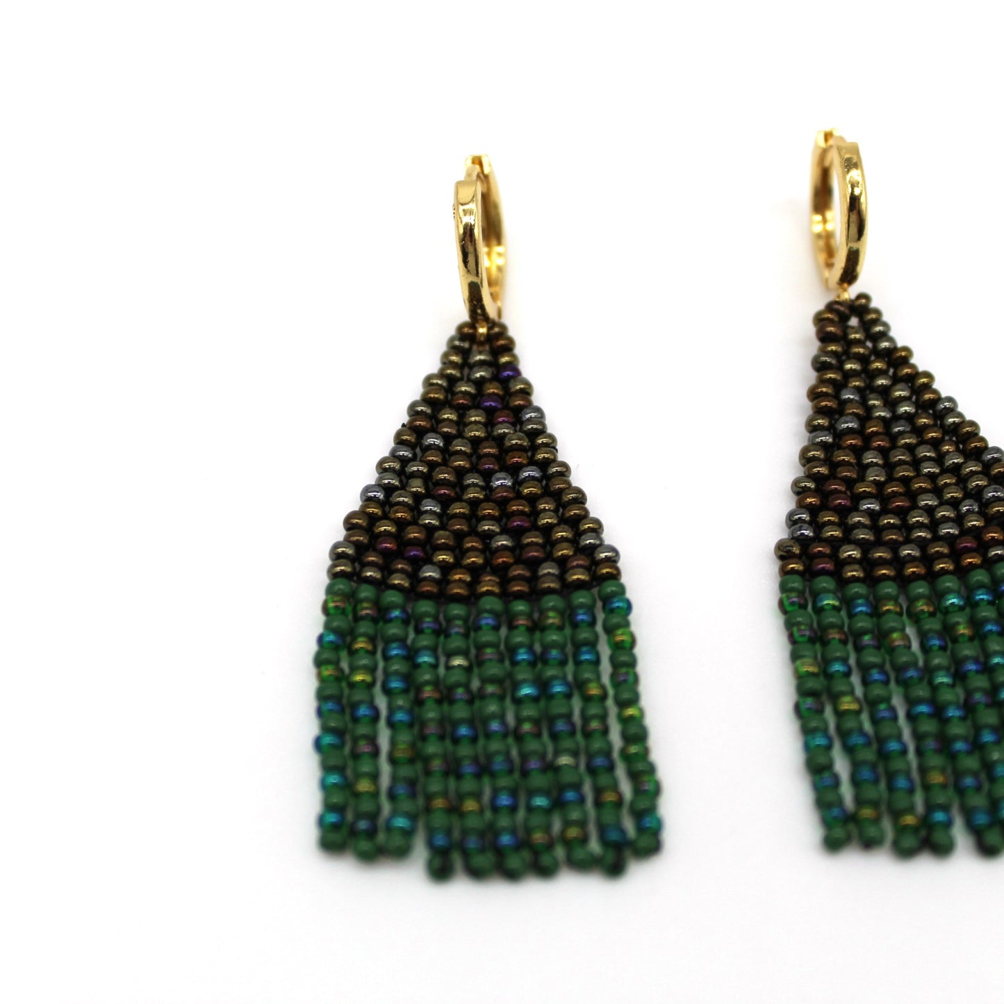 Triangle Earrings - Quetzal