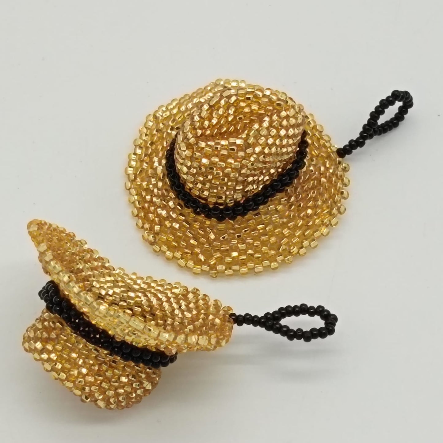 Bag charm - Beaded Hat