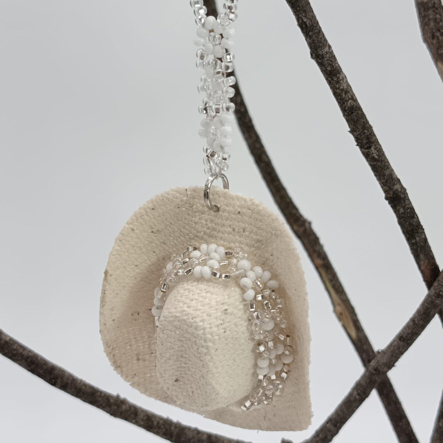 Bag charm - STRAW HAT