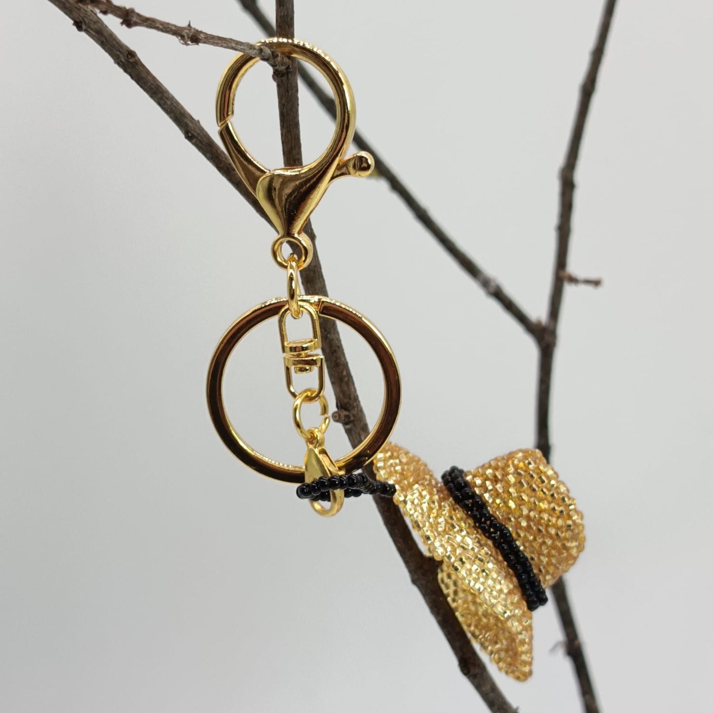 Bag charm - Beaded Hat