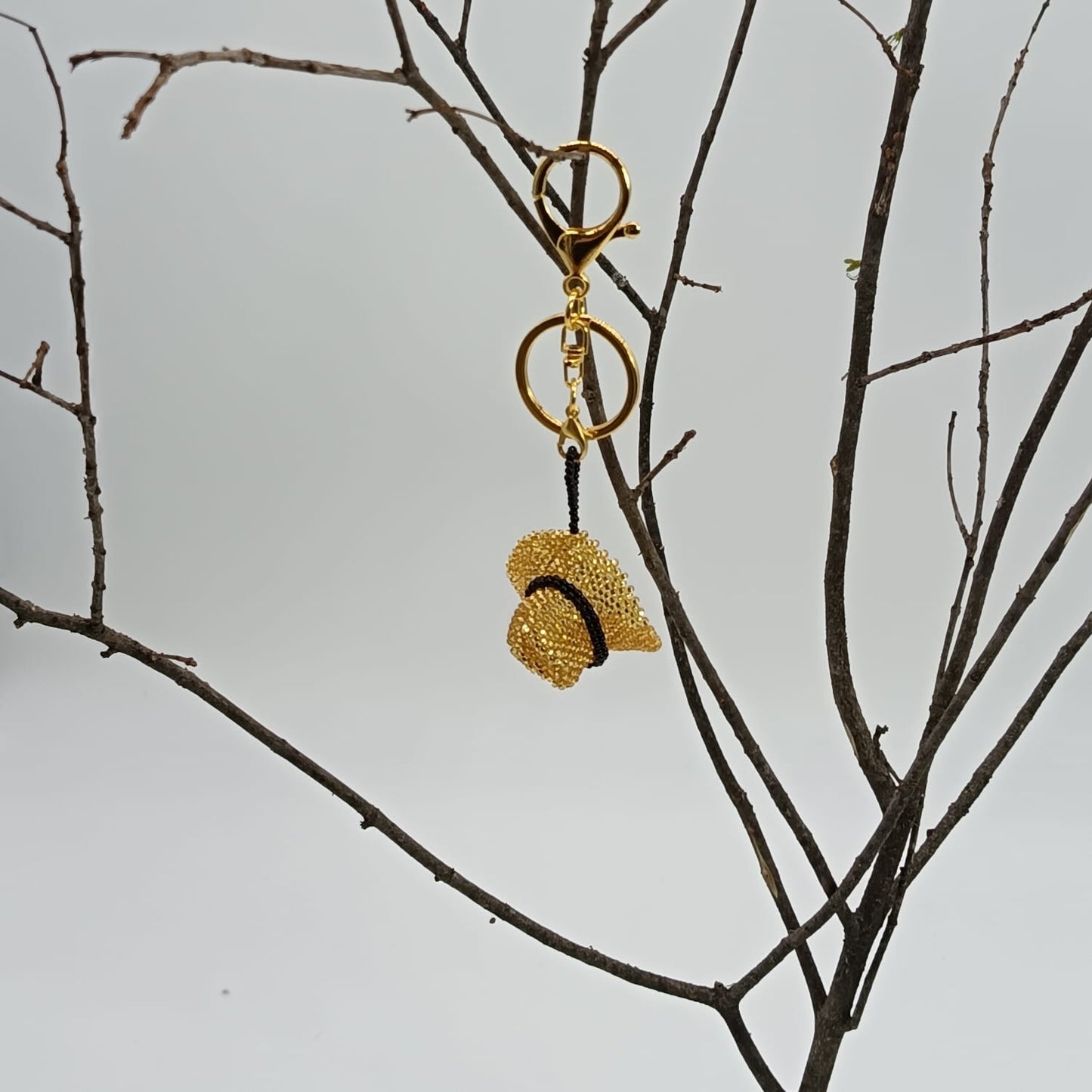 Bag charm - Beaded Hat
