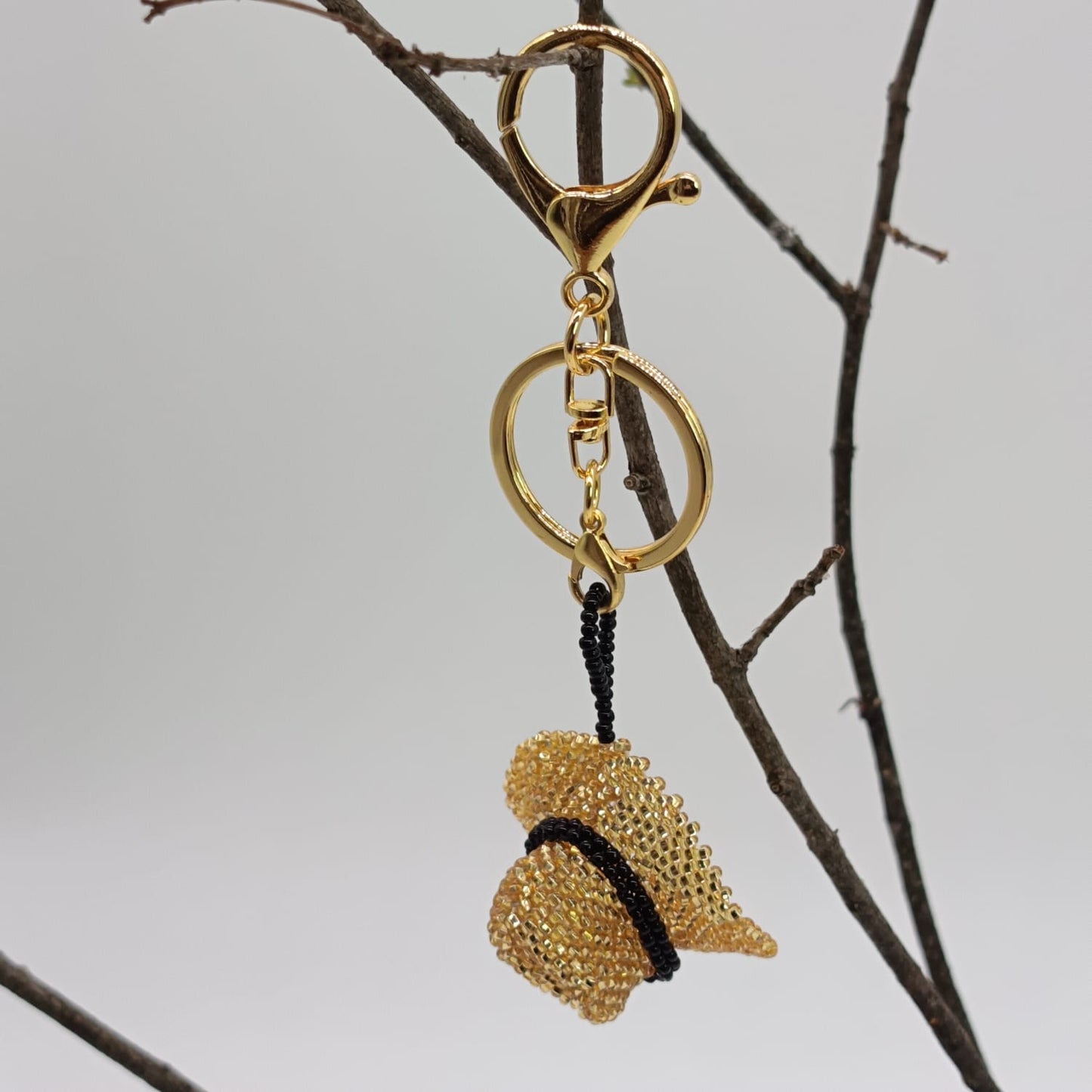 Bag charm - Beaded Hat