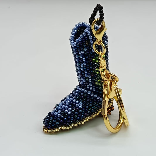 Bag charm - Beaded BOOT