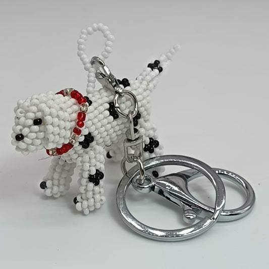 Bag charm - Beaded DALMATIAN