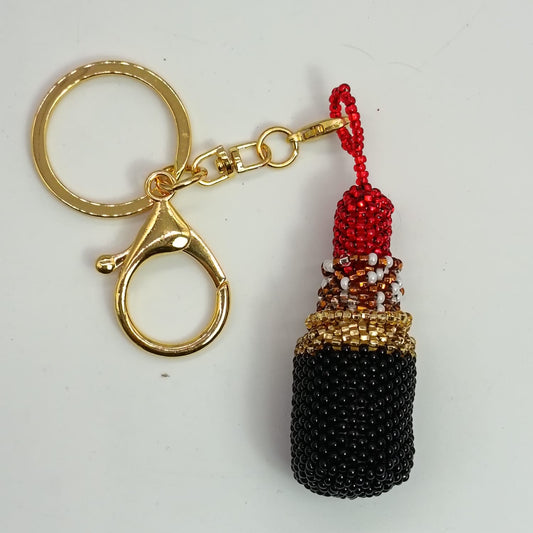 Bag charm - Beaded Lipstick