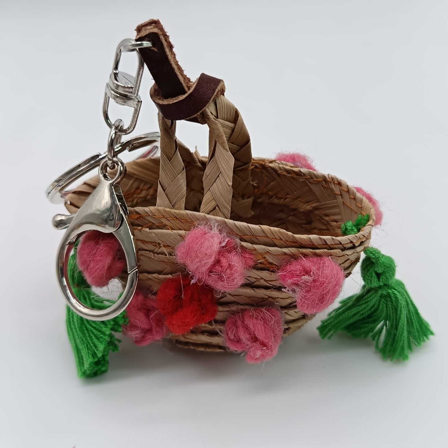 Bag charm - STRAW MNI TOTE