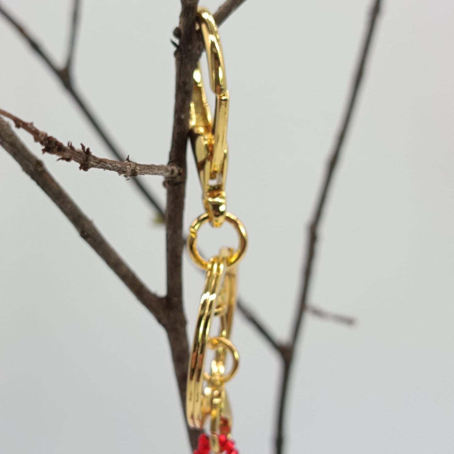 Bag charm - Beaded Lipstick
