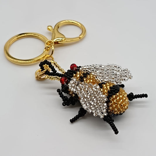 Bag charm - Beaded BEE