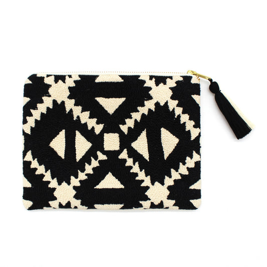 Cosmetic Bag - CHIMAYO Black/Ecru